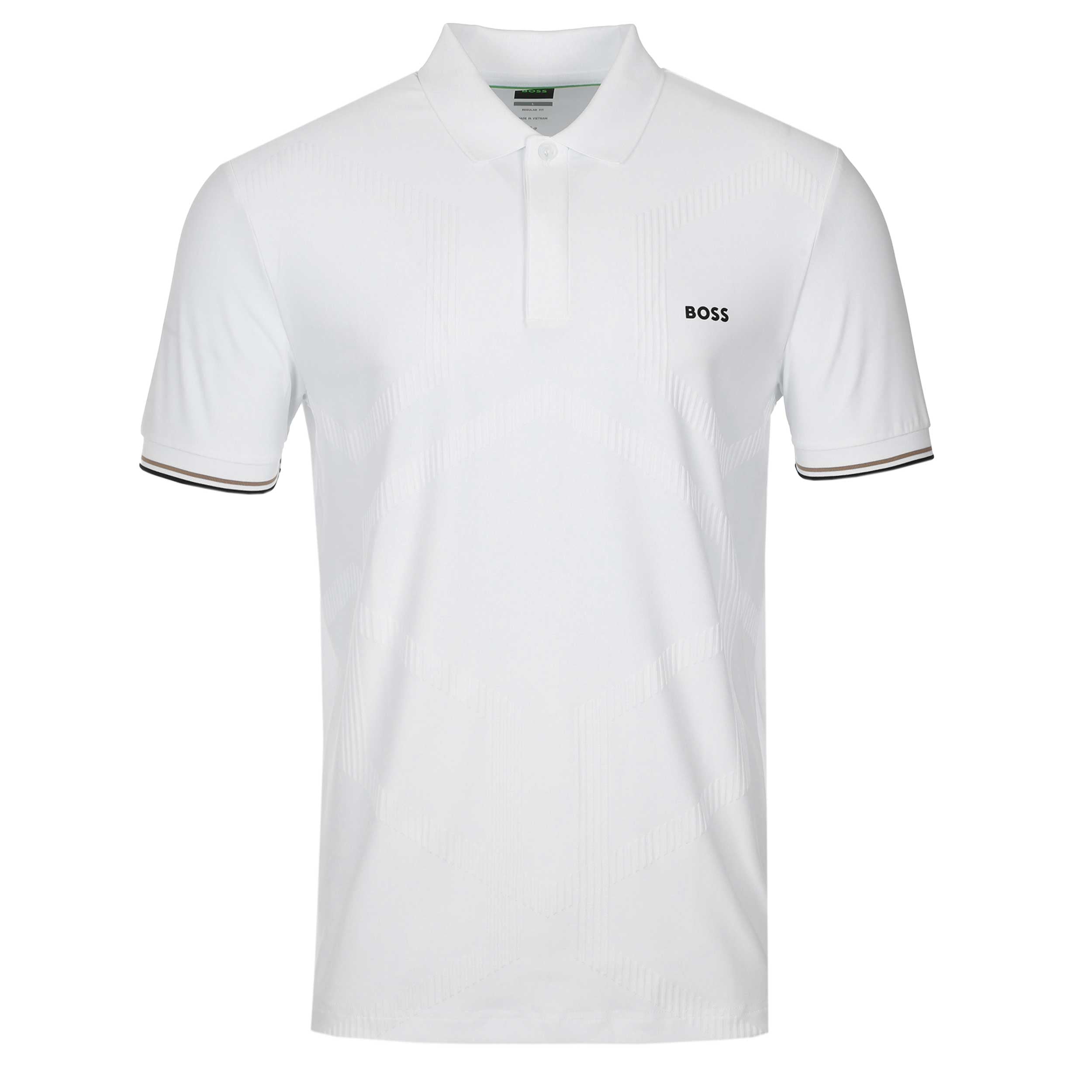 BOSS PL GOC Chip Hexa Polo Shirt in White