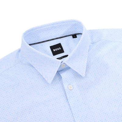 BOSS P Roan Kent C1 233 Shirt in Pastel Blue Collar