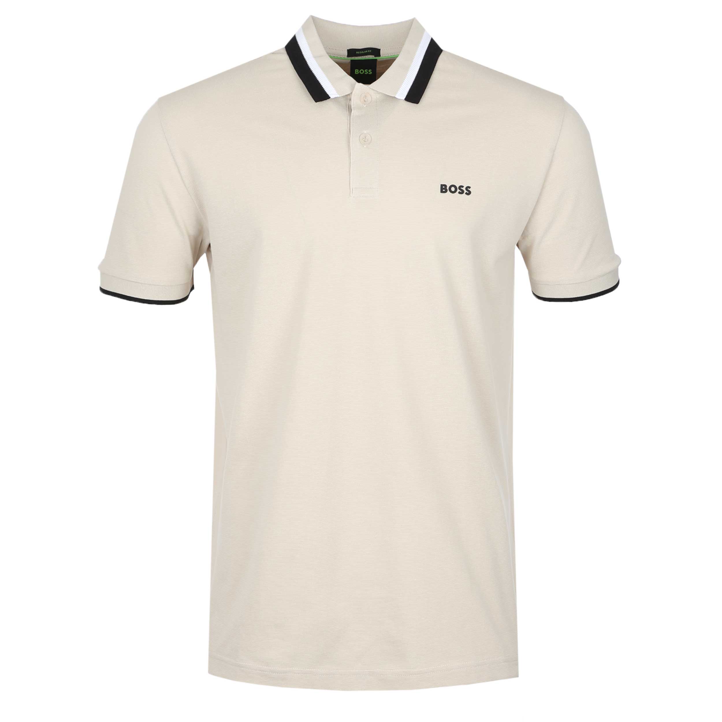 BOSS Paddy AP Heritage Polo Shirt in Beige