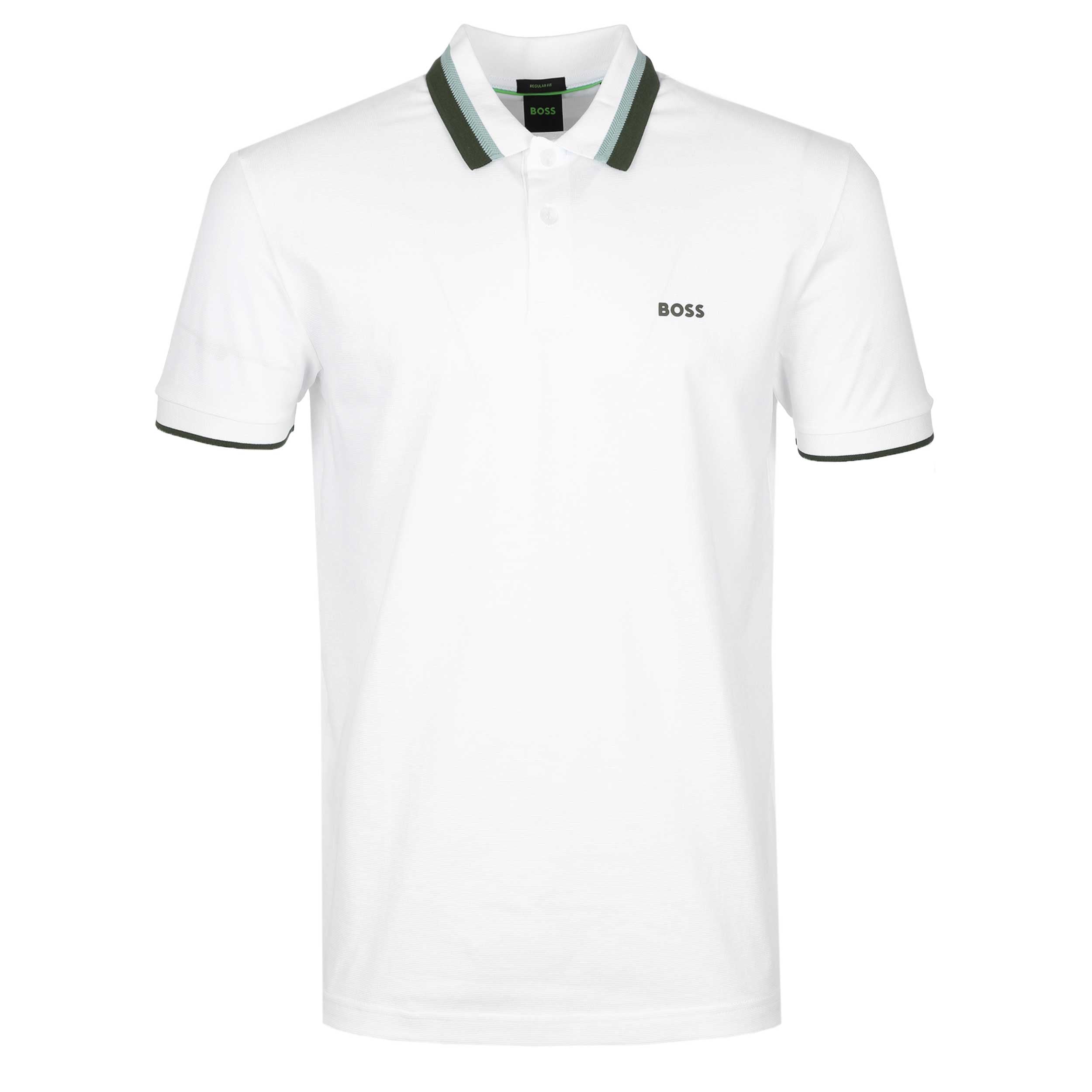 BOSS Paddy AP Heritage Polo Shirt in White