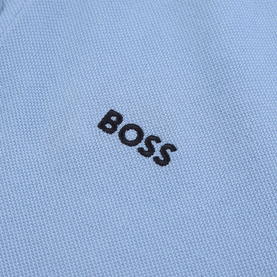 BOSS Paddy Polo Shirt in Open Blue logo