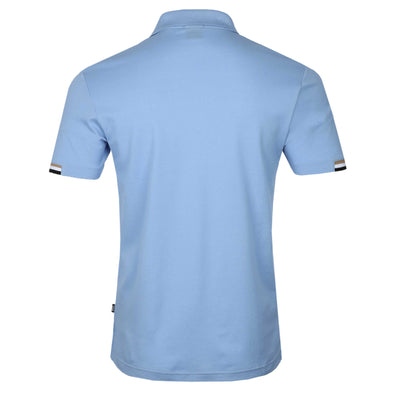 BOSS Parlay 147 Polo Shirt in Sky Blue Back