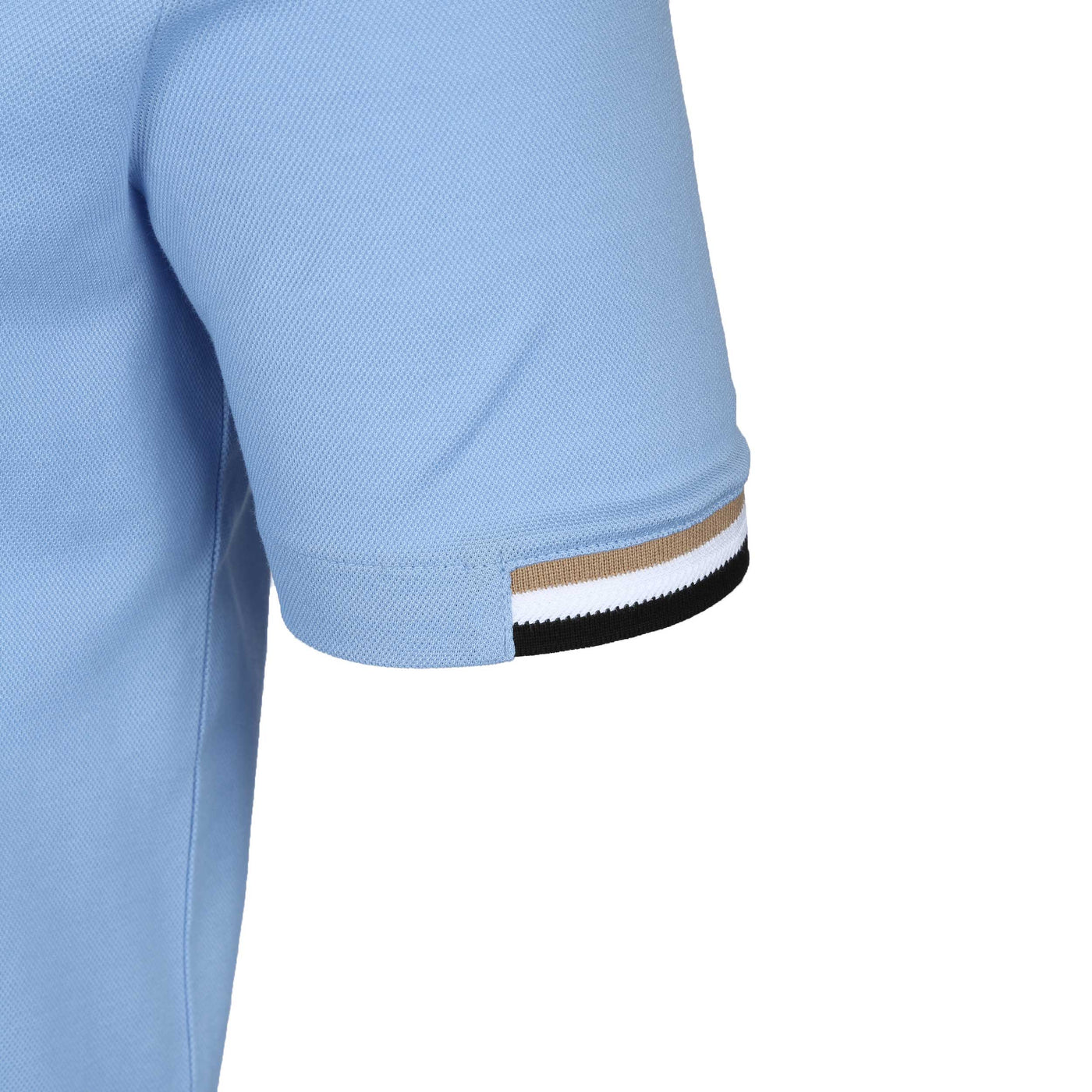 BOSS Parlay 147 Polo Shirt in Sky Blue Detail