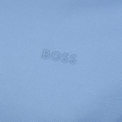 BOSS Parlay 147 Polo Shirt in Sky Blue Logo