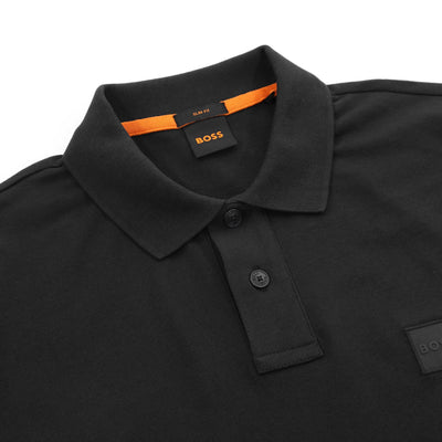 BOSS Passenger Polo Shirt in Black Collar