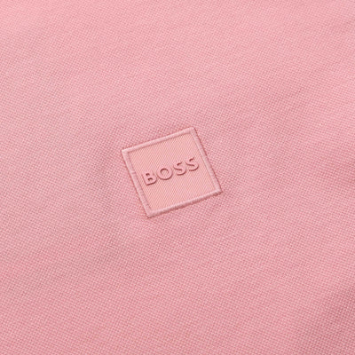 BOSS Passenger Polo Shirt in Pink Logo
