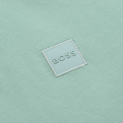 BOSS Passertip Polo Shirt in Pastel Green Logo