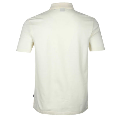 BOSS Piket 38 Polo Shirt in Open White Back