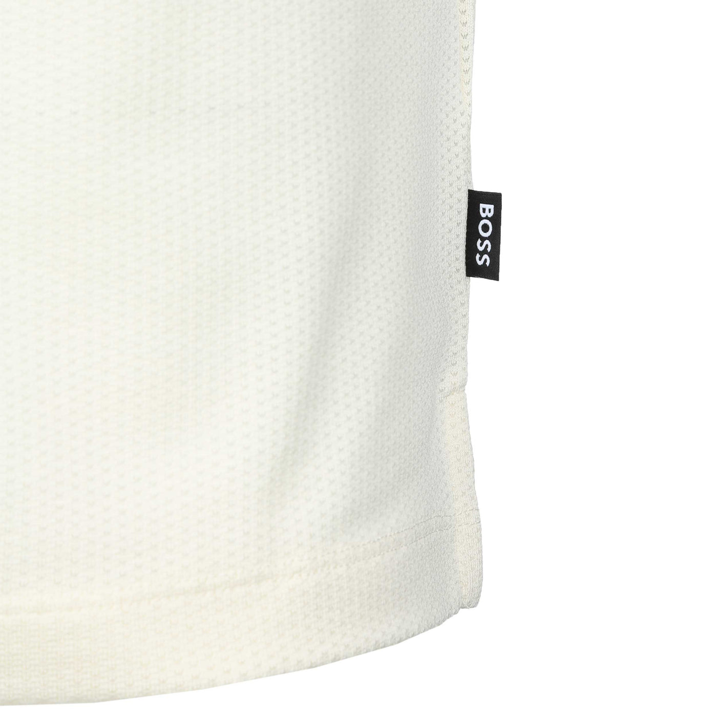 BOSS Piket 38 Polo Shirt in Open White Logo Tab