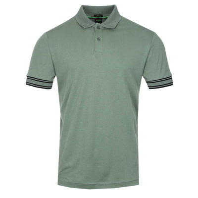 BOSS Polo Zone Polo Shirt in Open Green
