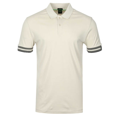 BOSS Polo Zone Polo Shirt in Open White