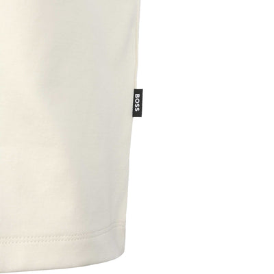 BOSS Powell 11 SS Shirt in Open White Logo Tab