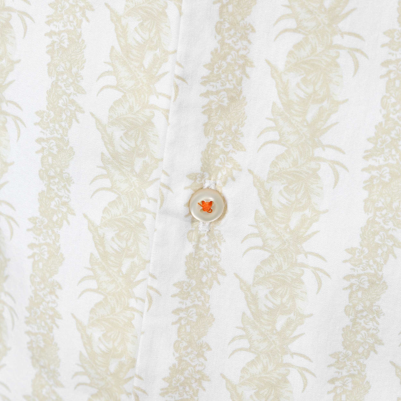 BOSS Rash 2 Short Sleeve Shirt in White Beige Print Button