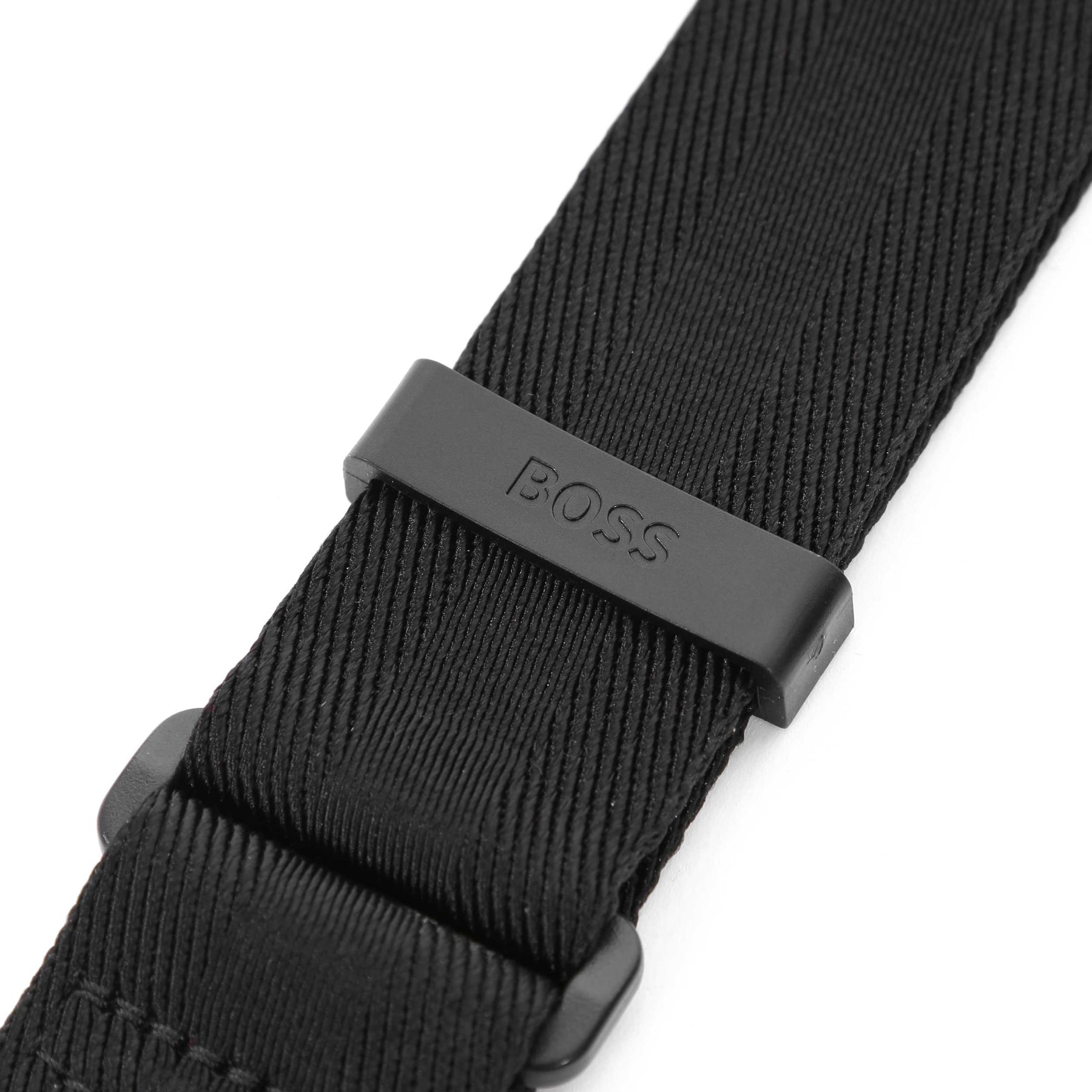 BOSS Heren Catch S zip env schoudertas van gerecycled nylon met logo-print maat, zwart 1, One size