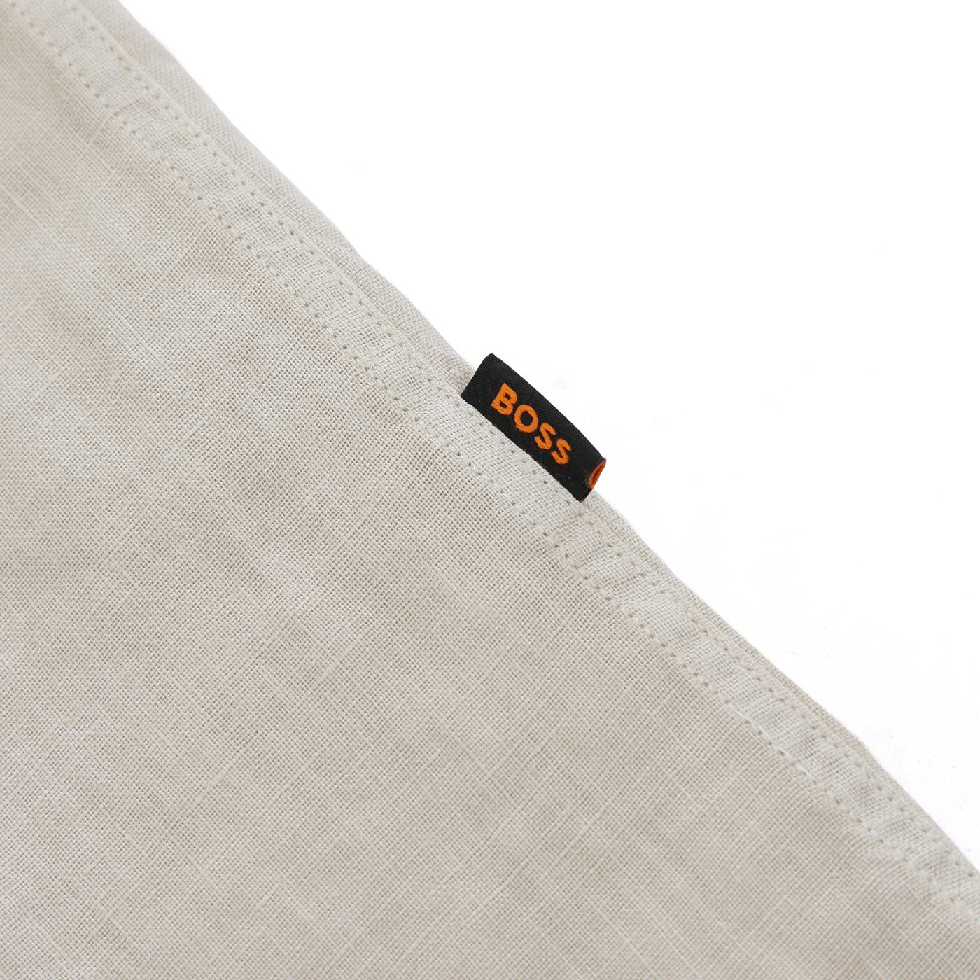 BOSS Relegant 6 Shirt in Light Beige Logo Tab