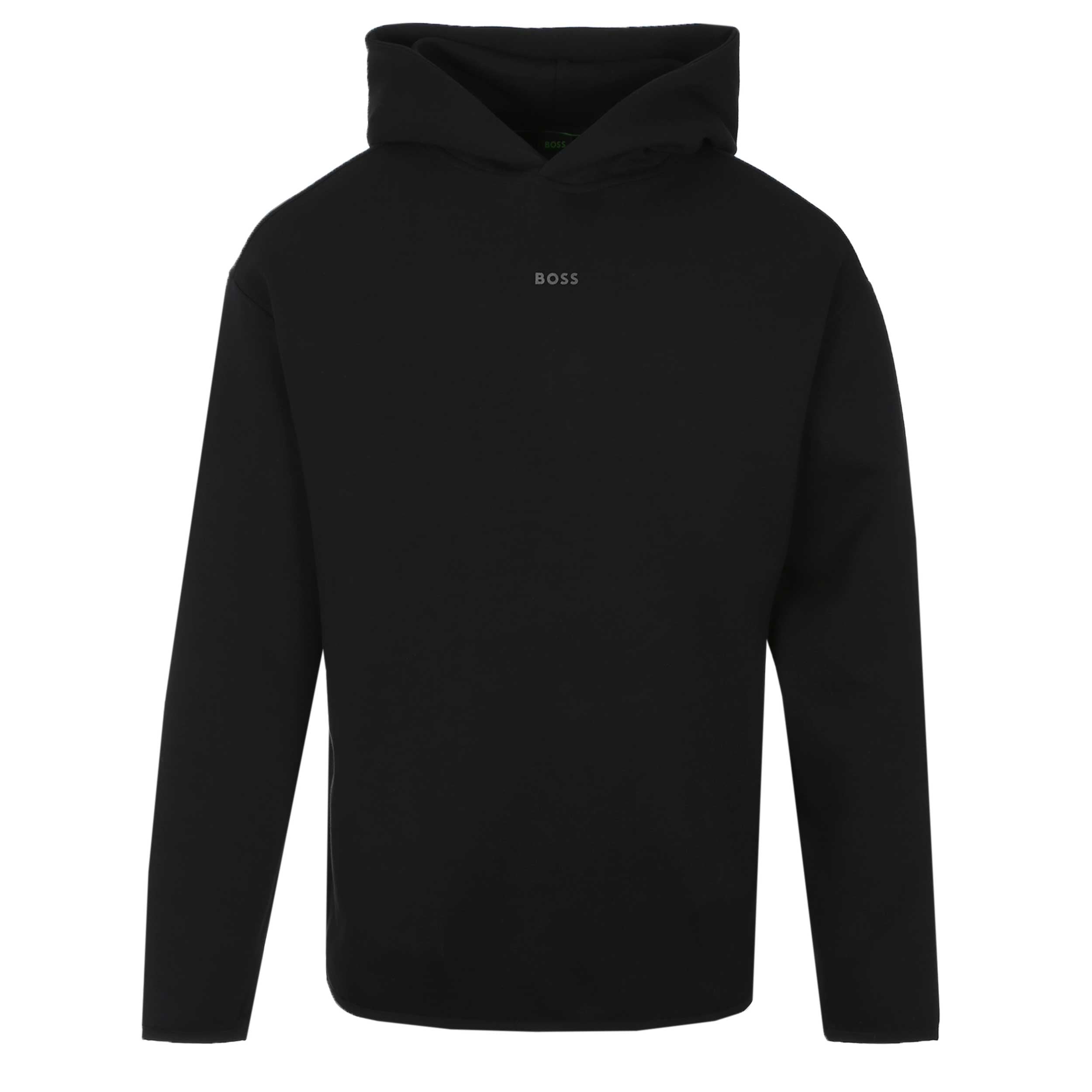 BOSS SW Globe Hood Sweat Top in Black