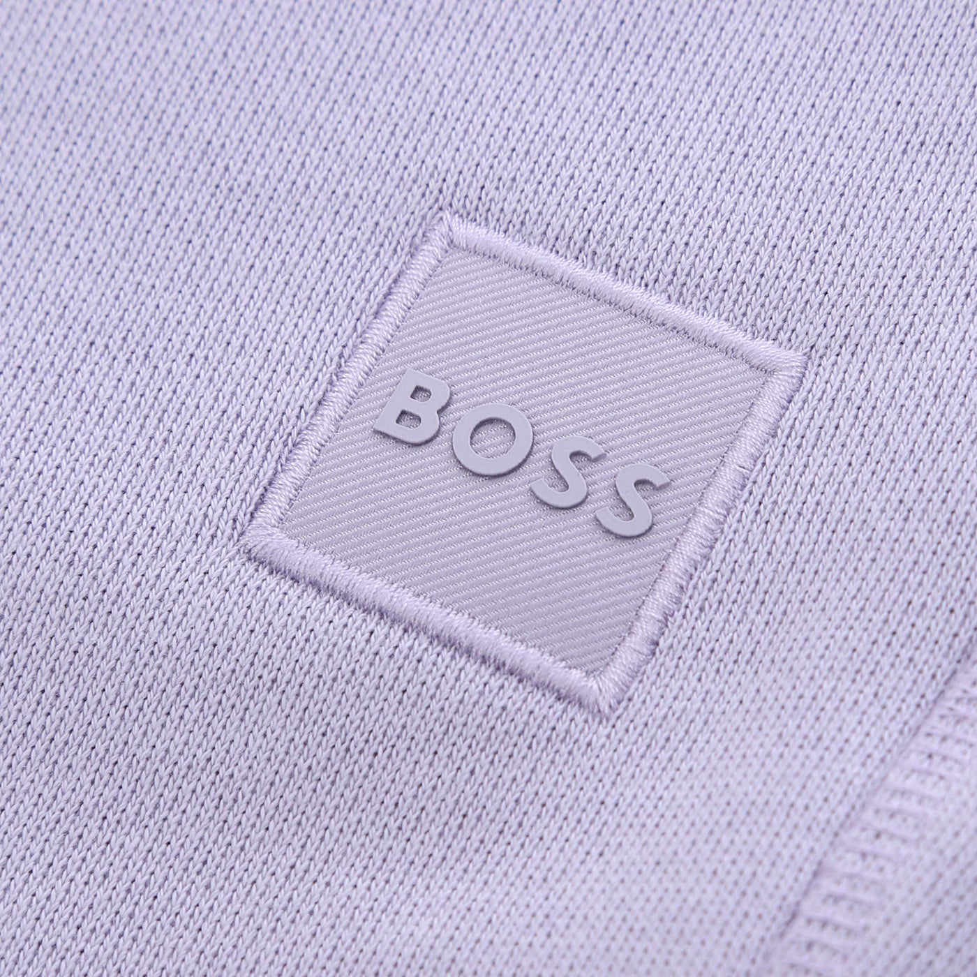 BOSS Sewalk Sweat Short in Lilac Logo