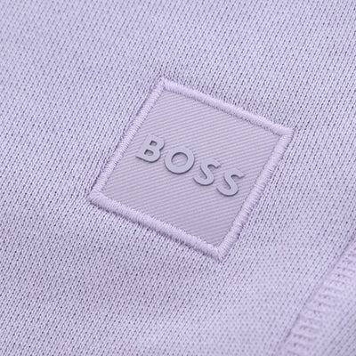 BOSS Sewalk Sweat Short in Lilac Logo