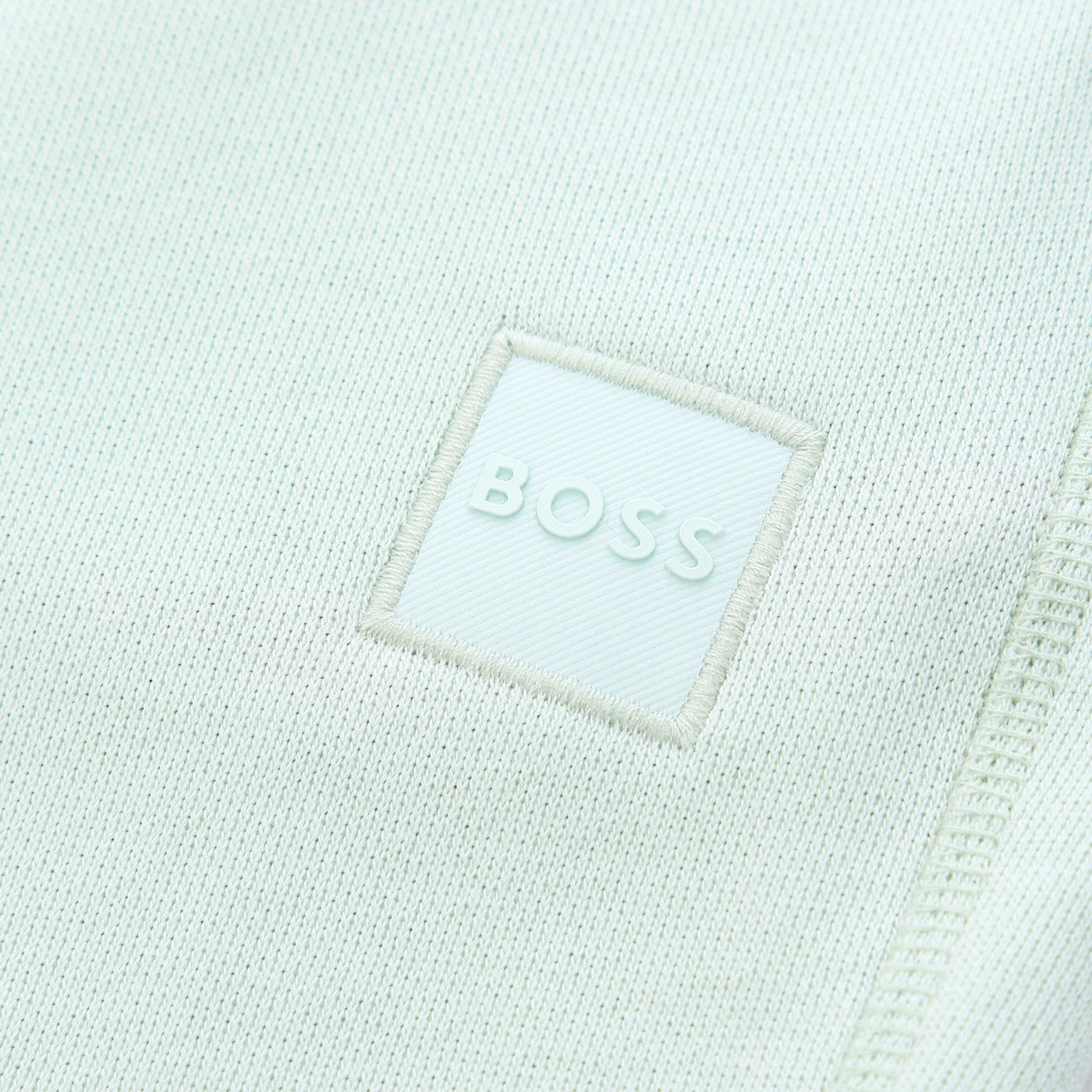 BOSS Sewalk Sweat Short in Mint Logo