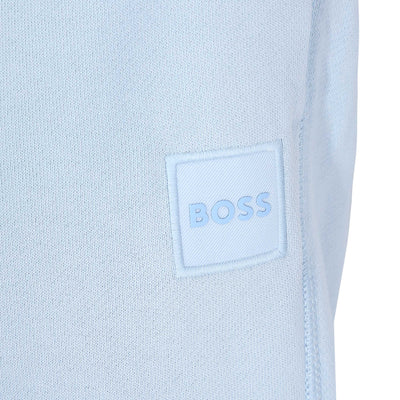 BOSS Sewalk Sweat Short in Sky Blue Logo