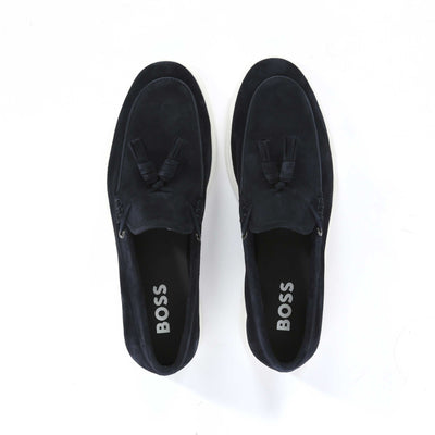 BOSS Sienne Mocc sdnp Shoe in Dark Blue Birdseye