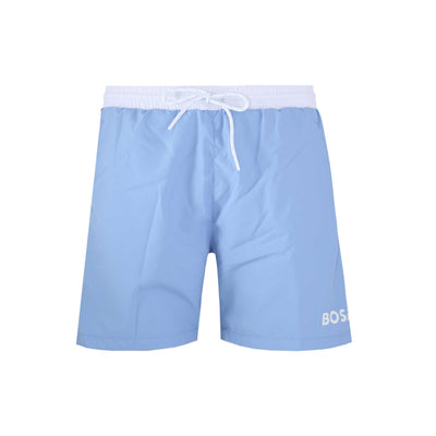 BOSS Starfish Swim Short in Sky Blue