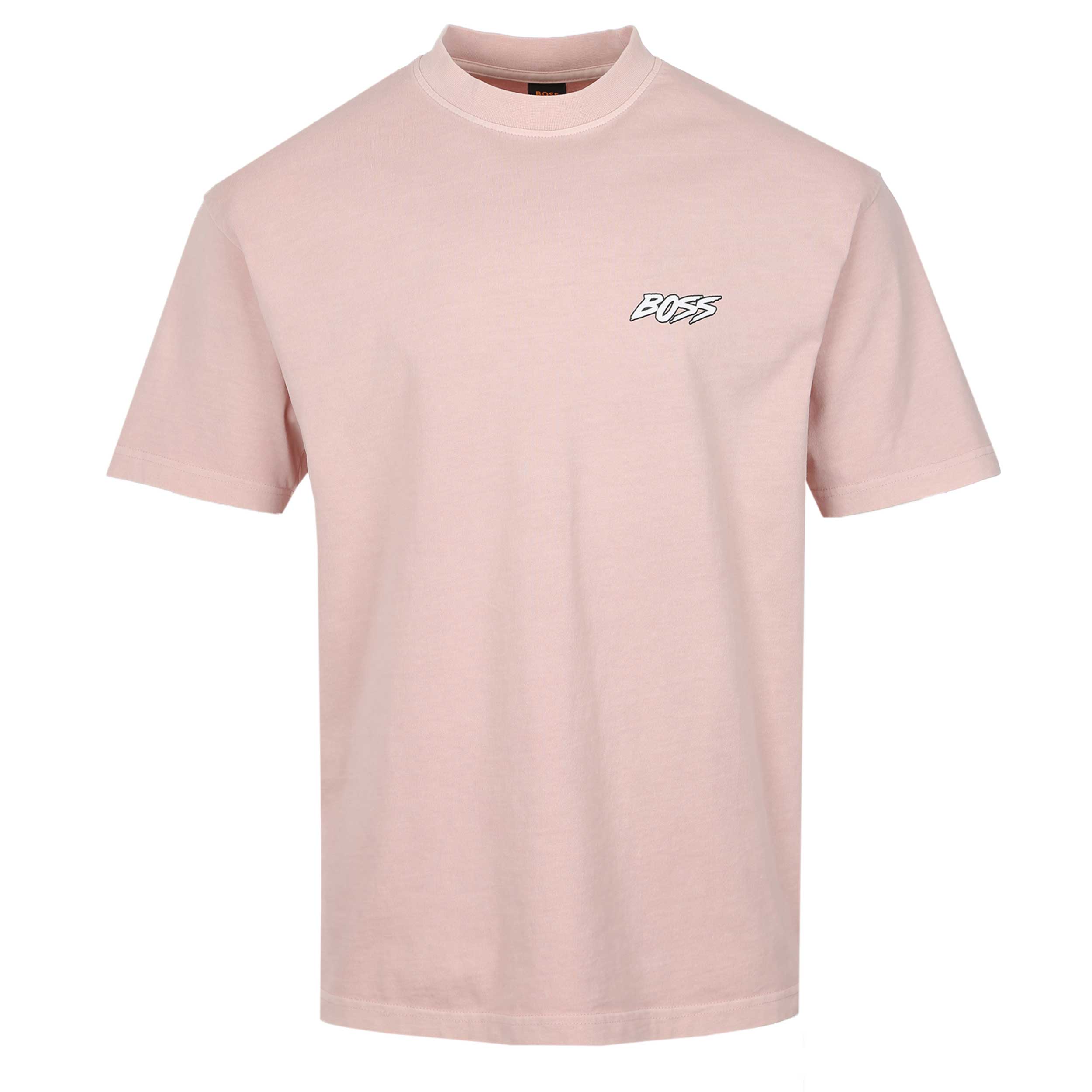 BOSS Te Surfwash T Shirt in Open Pink