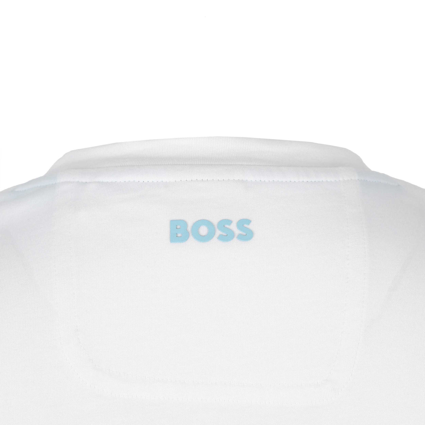 BOSS Tee 6 T Shirt in White Logo