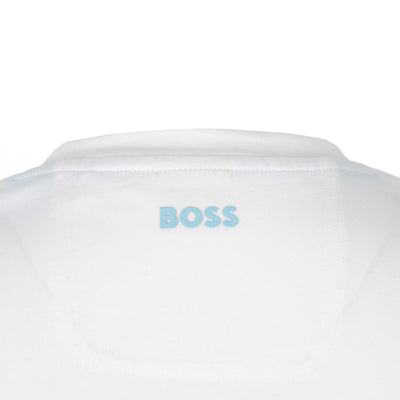 BOSS Tee 6 T Shirt in White Logo