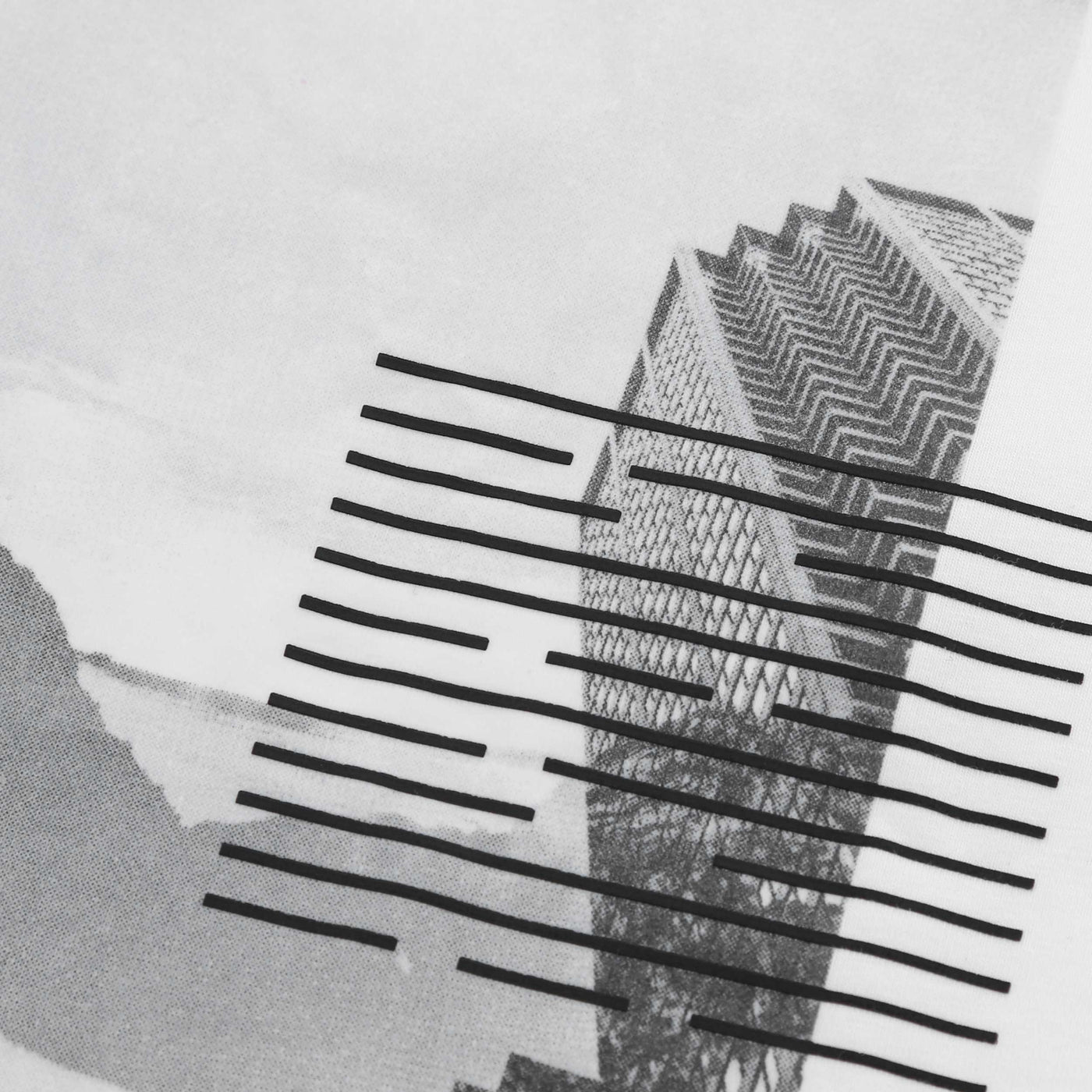 BOSS Tee Stripe Zone T Shirt in White Print