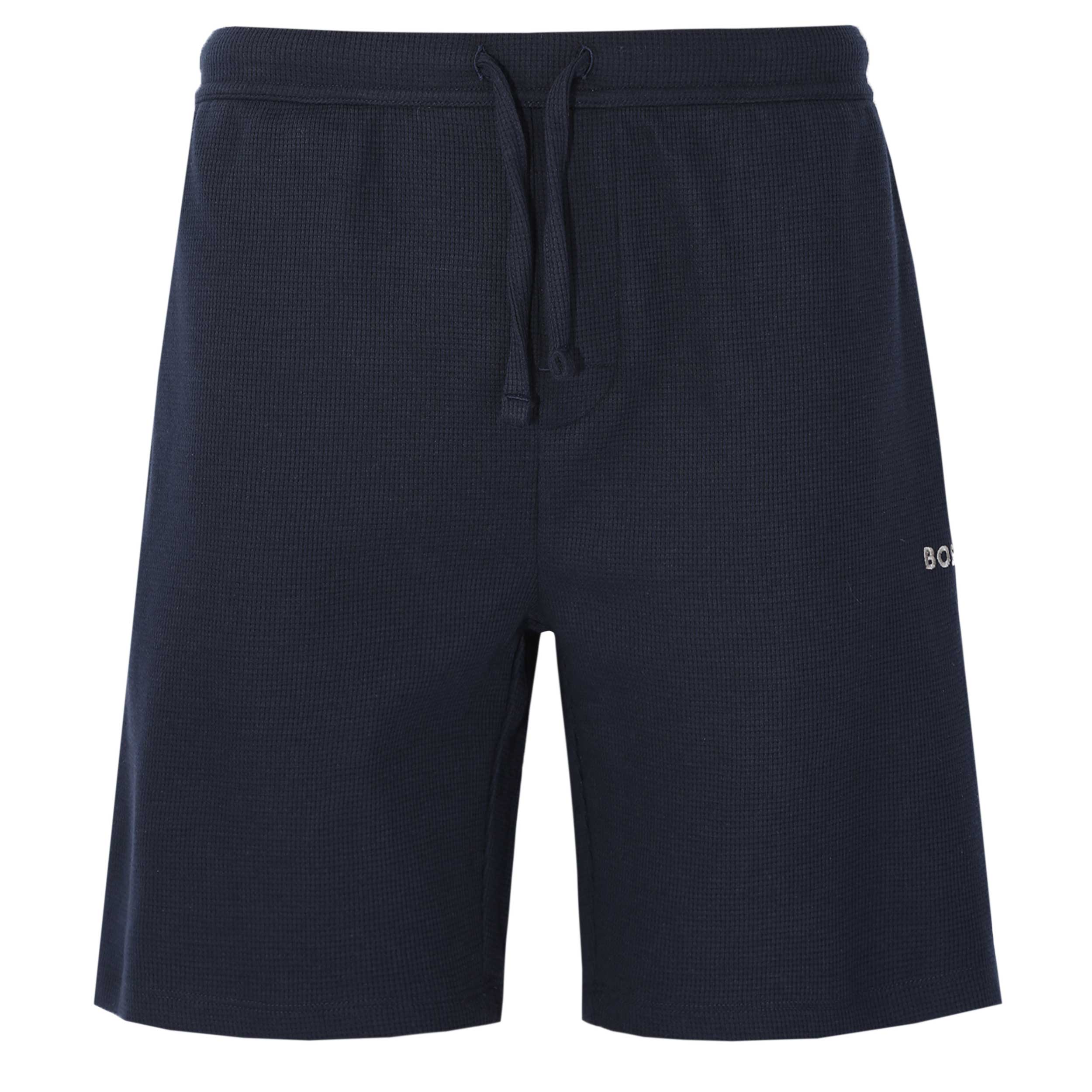 BOSS Waffle Shorts in Navy