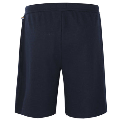 BOSS Waffle Shorts in Navy Back