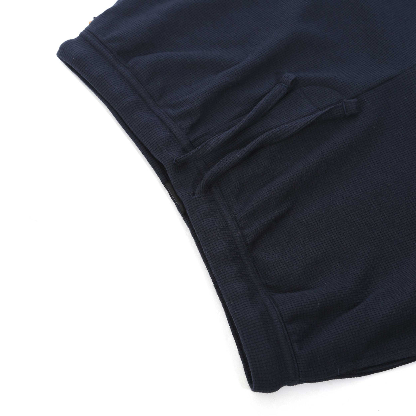 BOSS Waffle Shorts in Navy Waist
