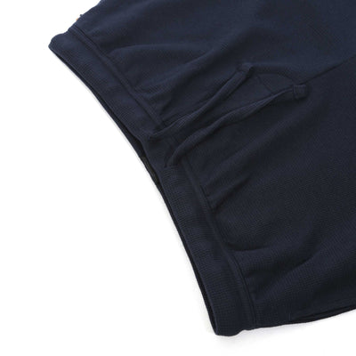 BOSS Waffle Shorts in Navy Waist
