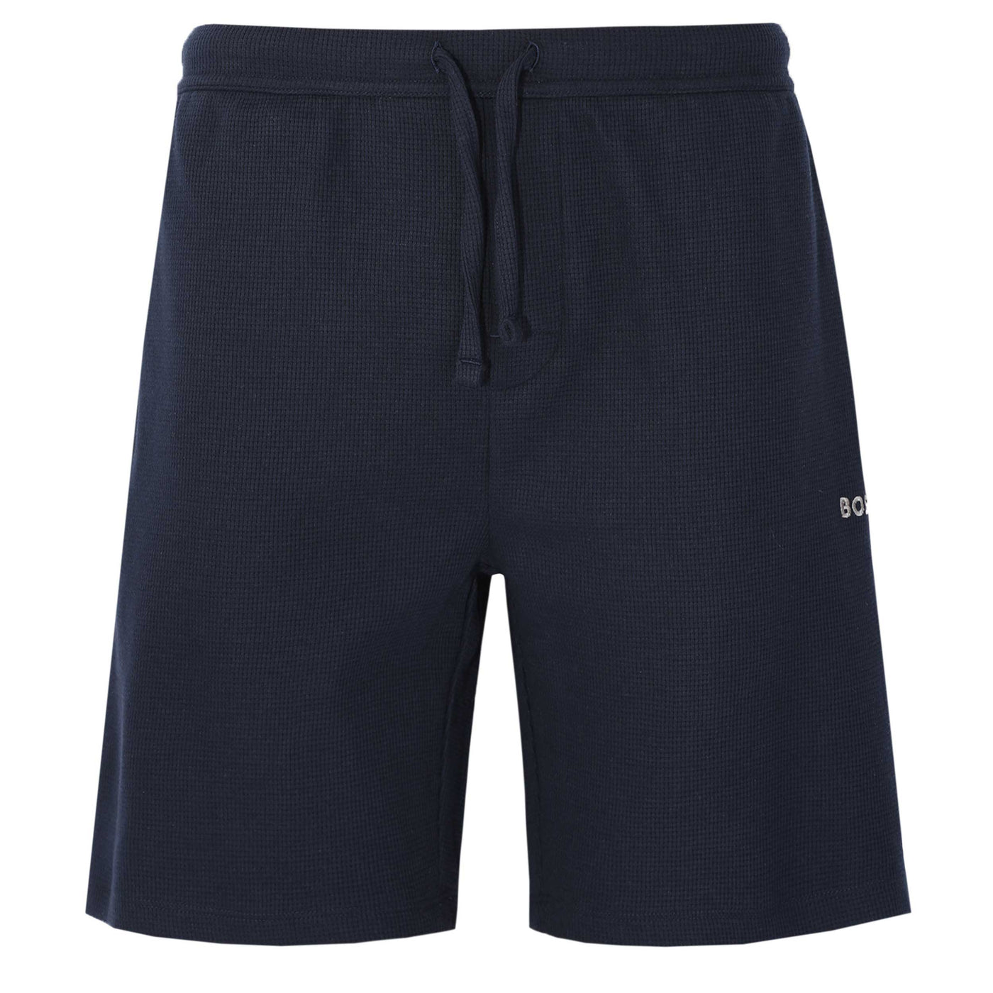 BOSS Waffle Shorts in Navy