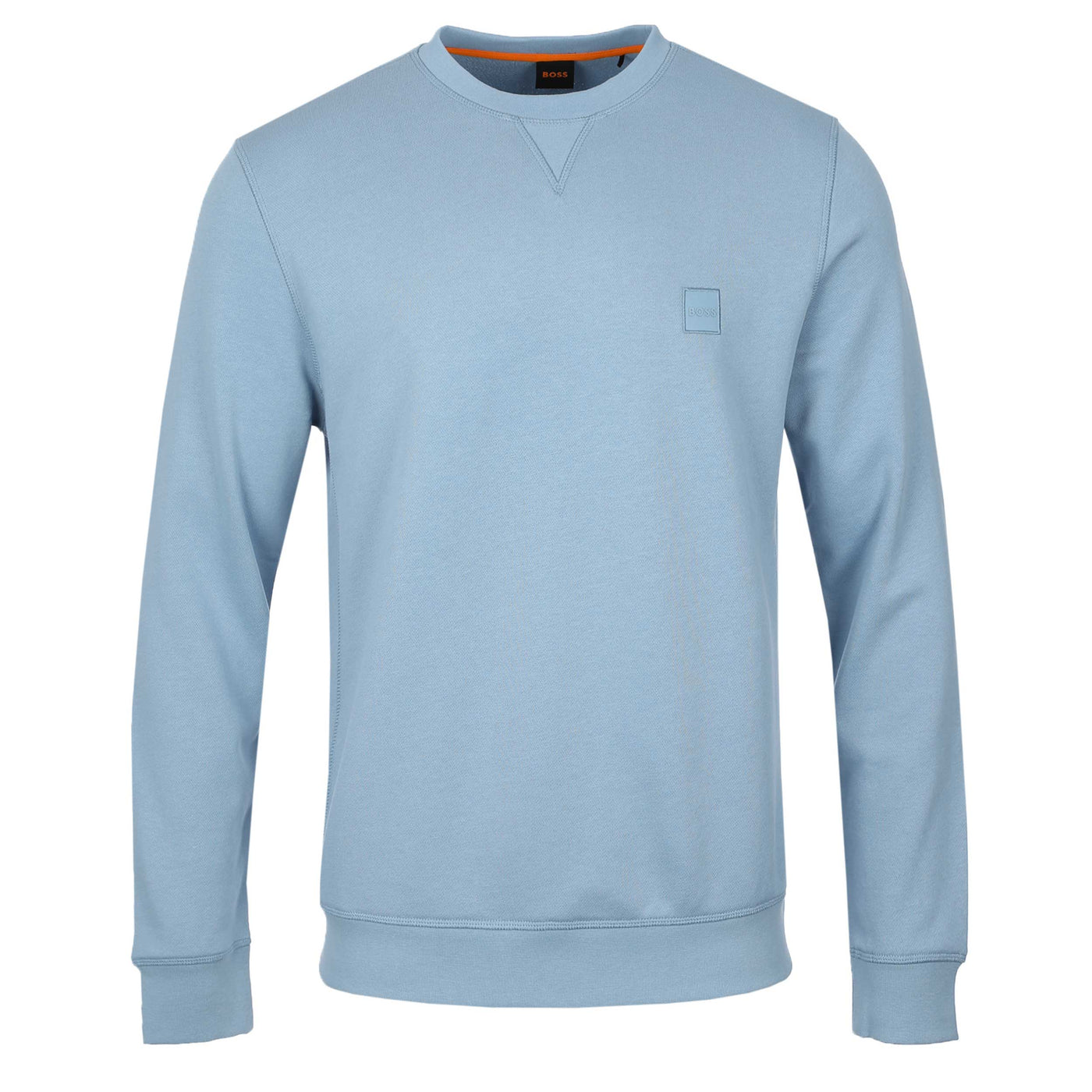 BOSS Westart Sweat Top in Light Pastel Blue