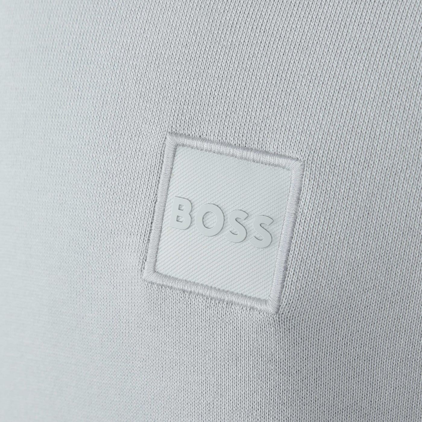 BOSS Westart Sweat Top in Light Pastel Grey Logo