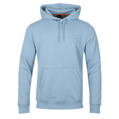 BOSS Wetalk Hoodie Sweat Top in Light Pastel Blue