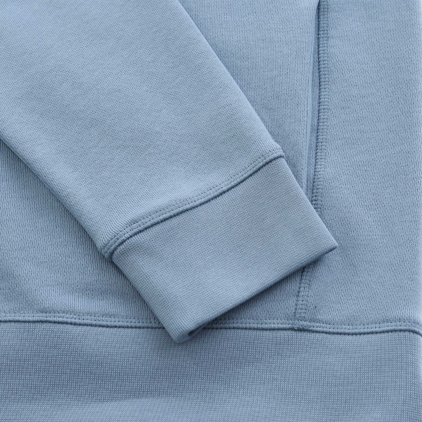 BOSS Zestart Sweat Top in Light Pastel Blue Cuff