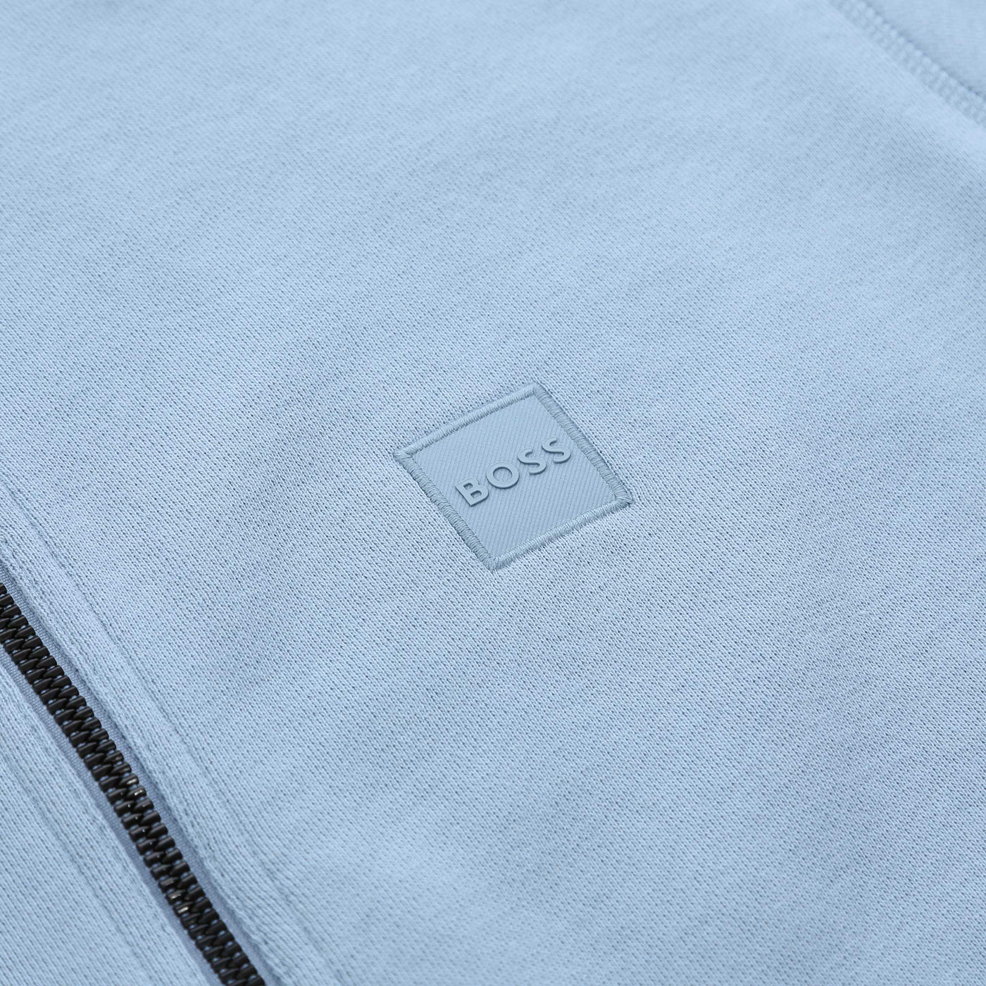 BOSS Zestart Sweat Top in Light Pastel Blue Logo