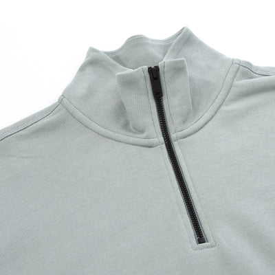 BOSS Zetrust Sweat Top in Open Green Placket