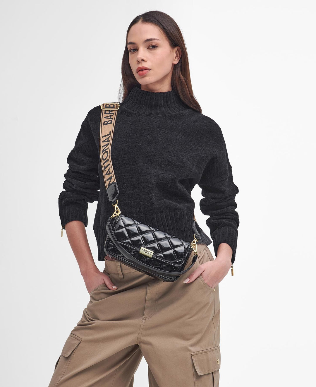 Barbour Quilted Mini Soho Crossbody Ladies Bag in High Shine Black – Norton  Barrie