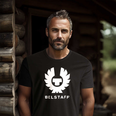 Belstaff Phoenix T Shirt in Black Model