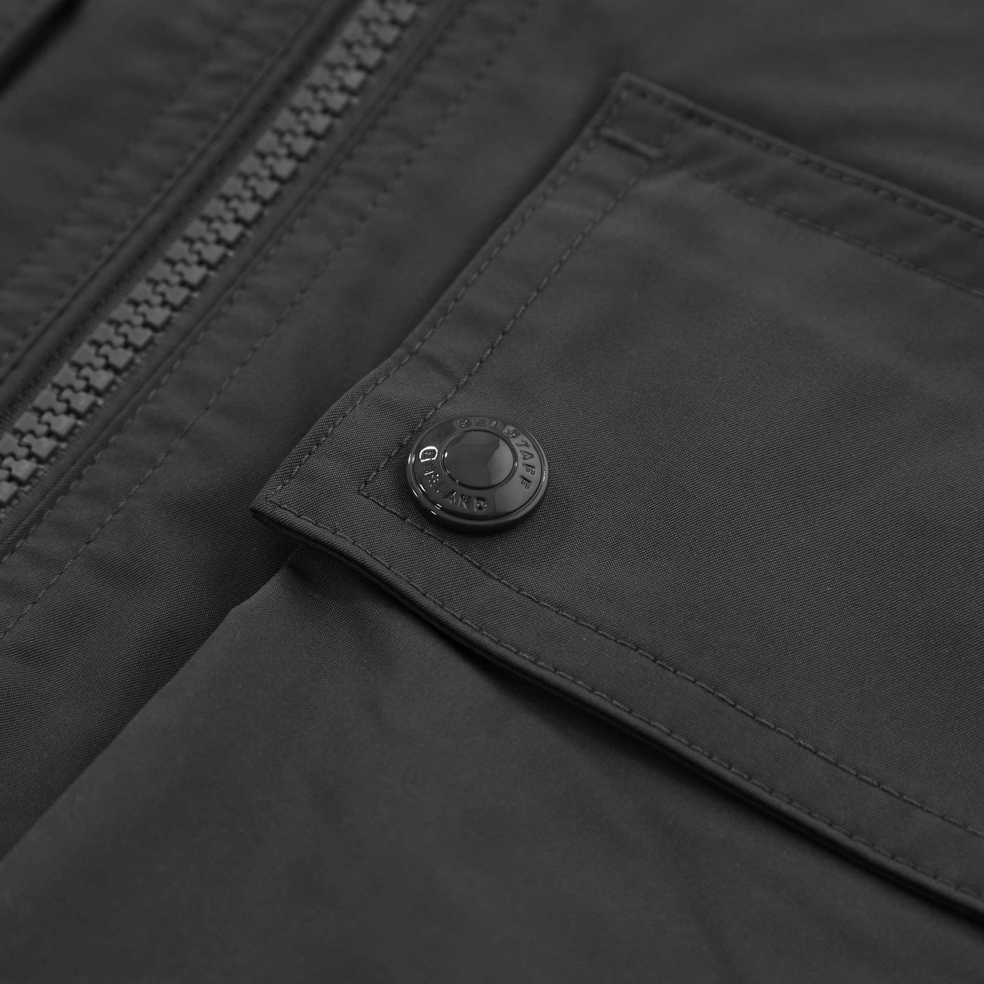 Belstaff Hedger Overshirt in Black Button