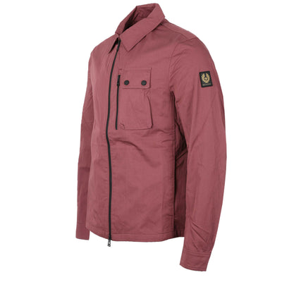 Belstaff Rail Overshirt in Mulberry Side