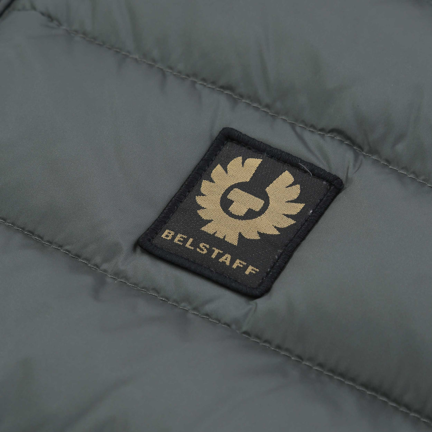 Belstaff Circuit Gilet in Dark Mineral Green Logo