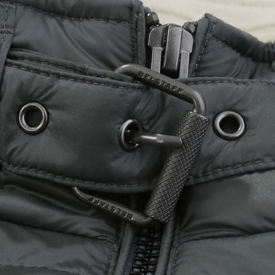 Belstaff Circuit Gilet in Dark Mineral Green Throat Buckle