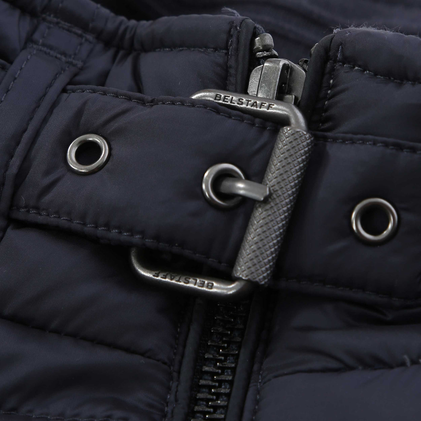 Belstaff Circuit Gilet in Navy Throat Buckle