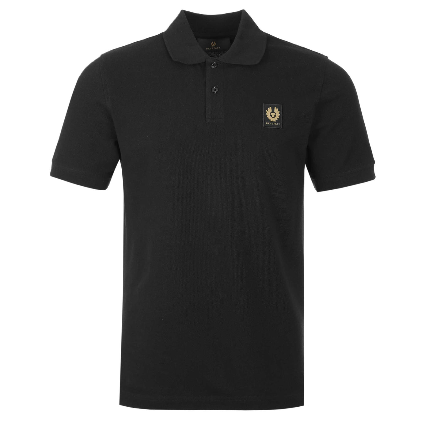 Belstaff Classic Short Sleeve Polo Shirt in Black