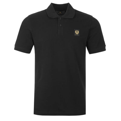 Belstaff Classic Short Sleeve Polo Shirt in Black